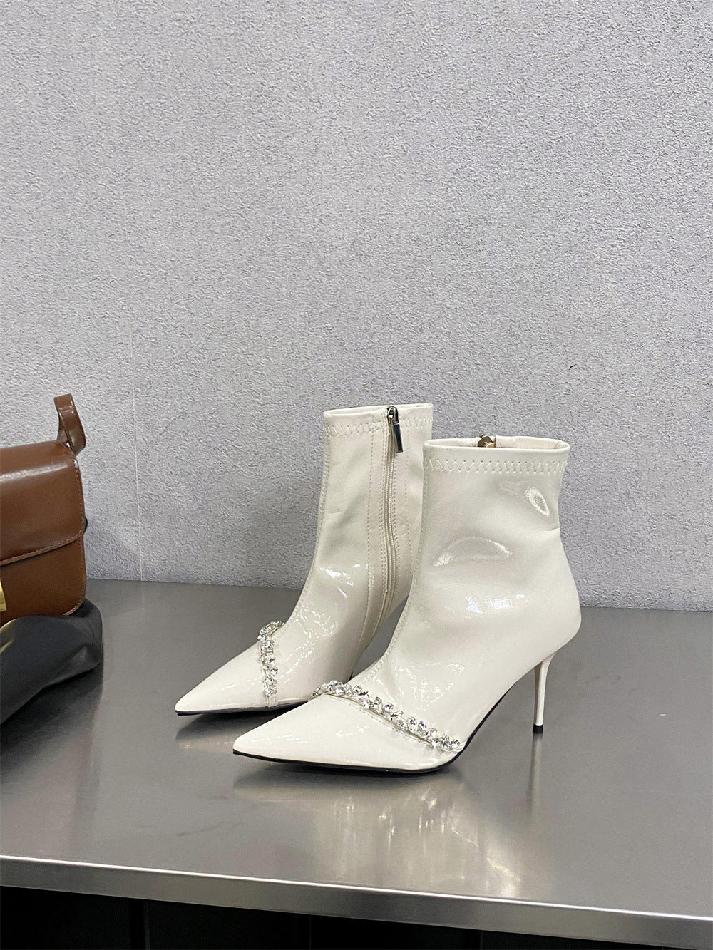 Bootie Pointed Stiletto Single Sexy Korean Heels