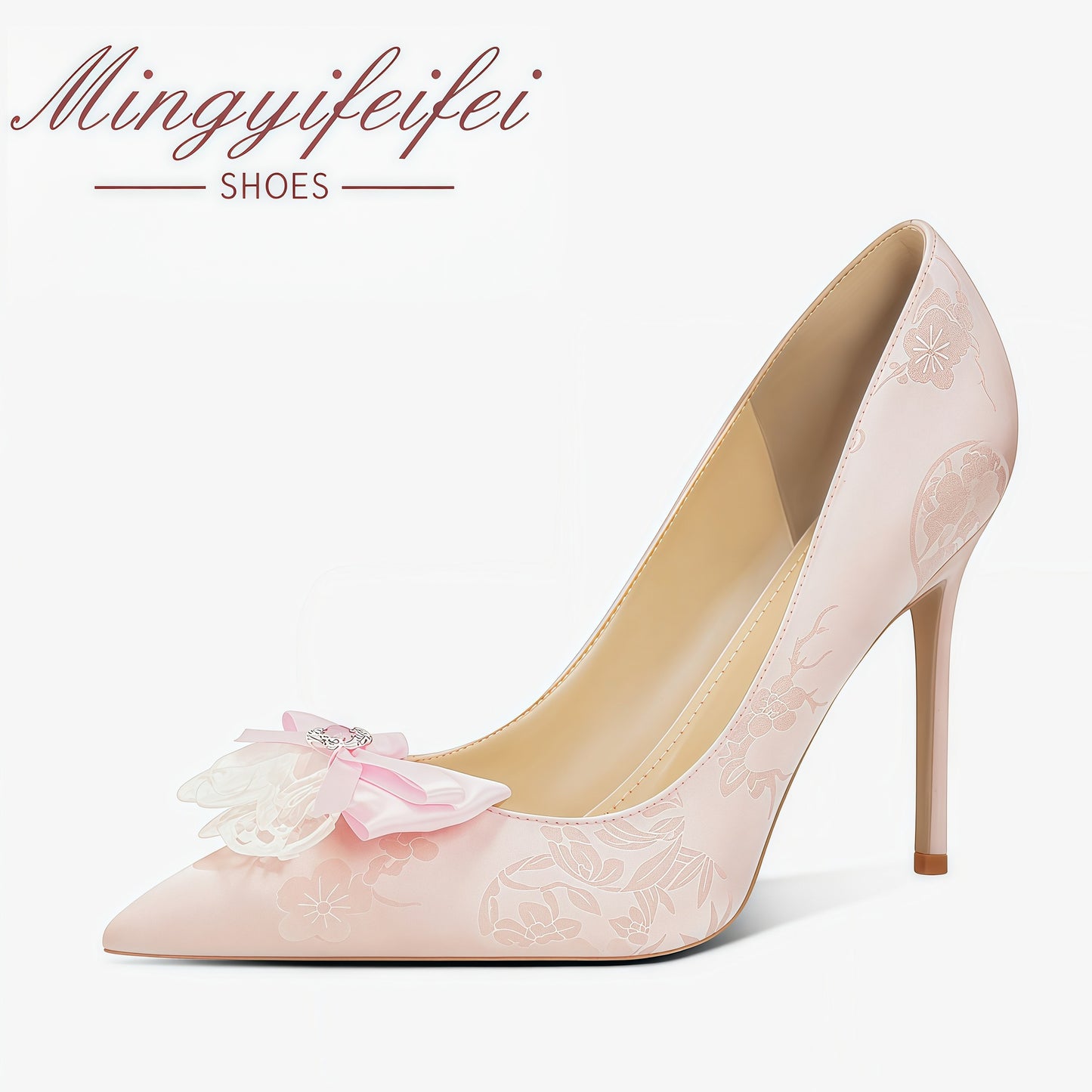 Women's Wedding High Two-way Wear Classy Bridesmaid Stiletto Women's Fashion Shoes