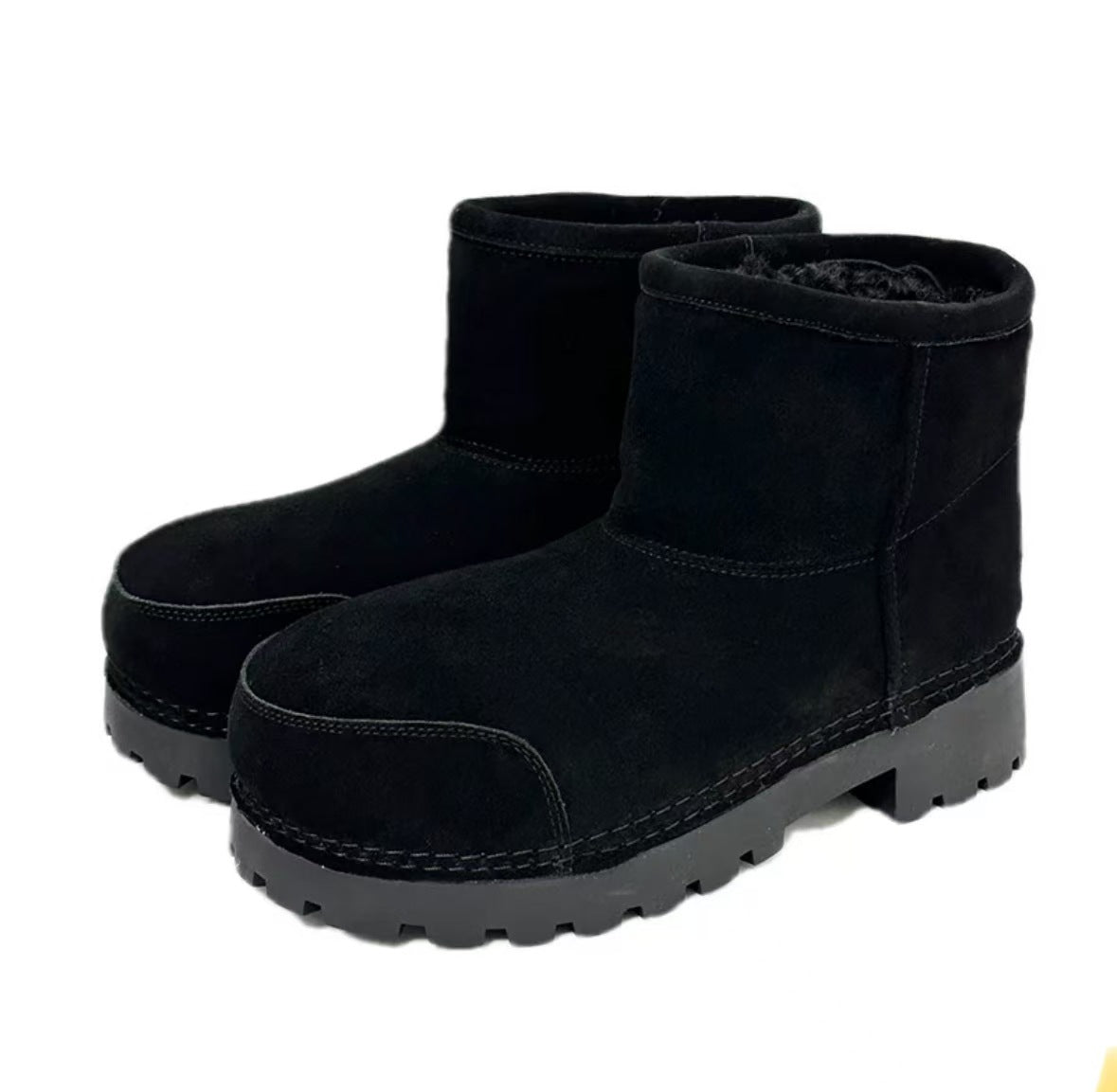 Big Toe Mickey Warm Slugged Bottom Thick Lamb Boots