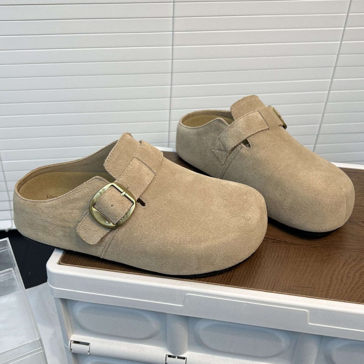 Women's Genuine Flat Soft Bottom For Outdoor Thick-soles Slippers