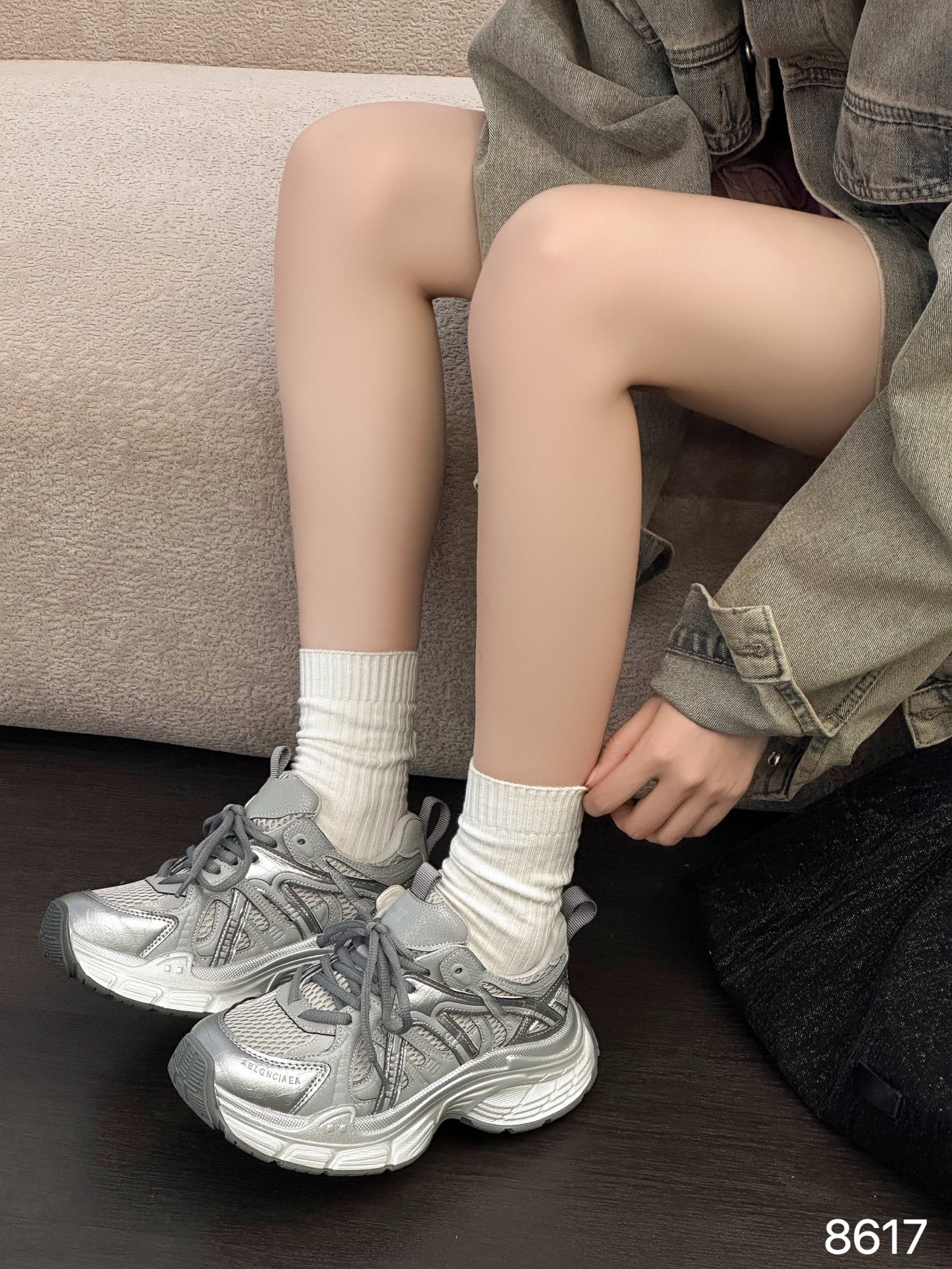 Women's Mesh Surface Platform Dad Lightweight Elevator Wild Women's Sports Shoes