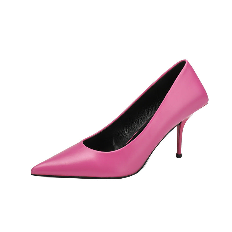 Women's Stiletto Pointed Toe Shallow Mouth Design Women's Fashion Shoes