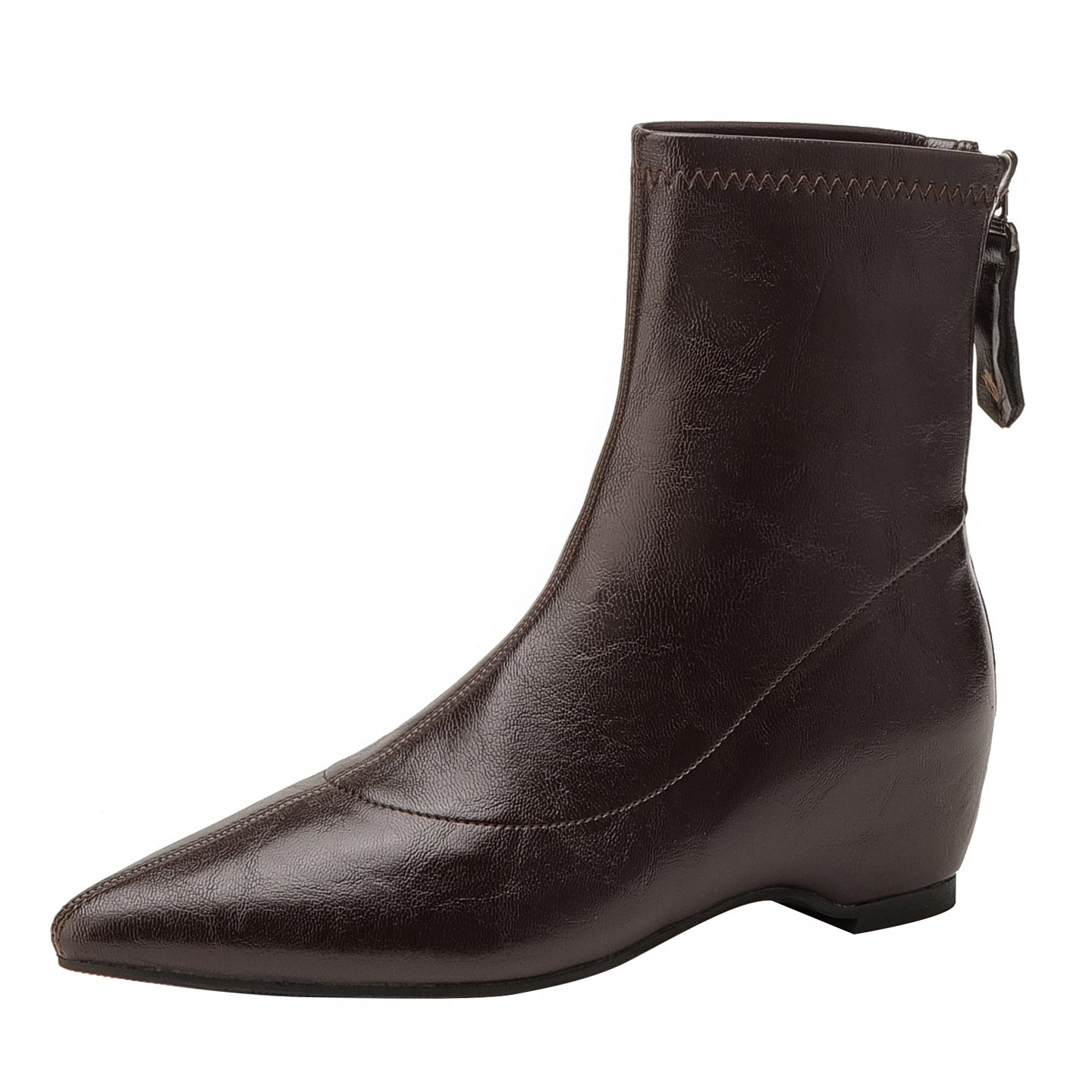 Women's Temperament Slimming Thin Graceful Pointed Toe Soft Women's Leather Boots