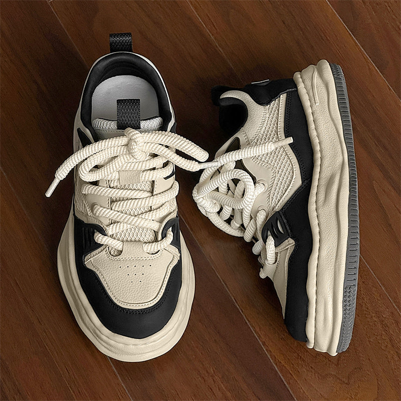 Men's Niche Invisible Height Increasing Summer Mesh Breathable Men's Board Shoes