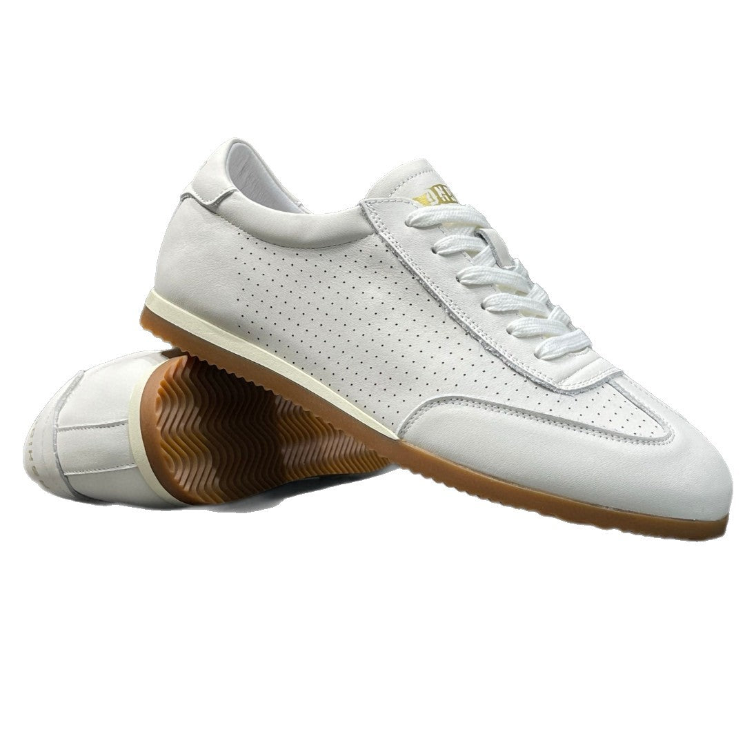 Men's Top Layer Cowhide Easy Wear Summer Flat Breathable Trendy Sneakers