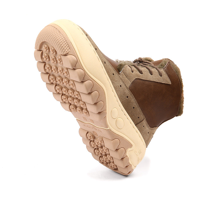Women's Warm Platform Ankle Female Winter With Snow Boots