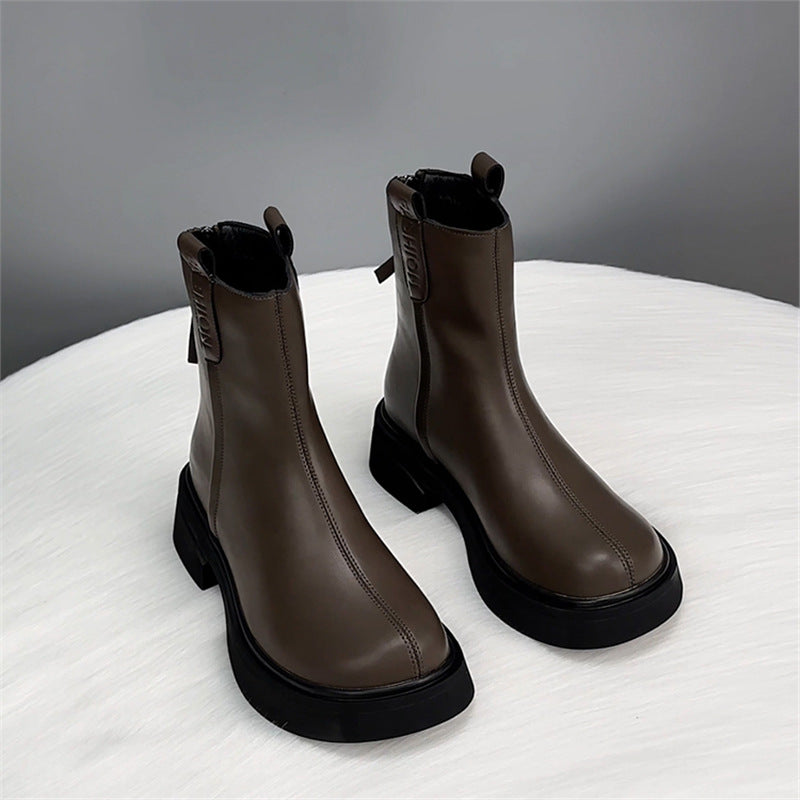 Women's Martin British Style Fashion Chelsea Platform Boots