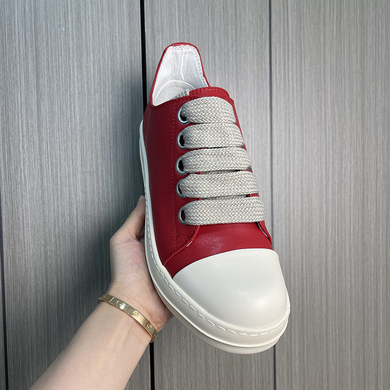 Men's Thick Shoelace Breathable Sole Height Increasing Men's Board Shoes