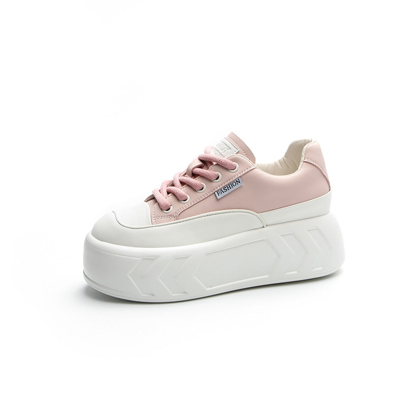 Women's Height Increasing Insole Bread Spring Platform Small Women's Casual Shoes