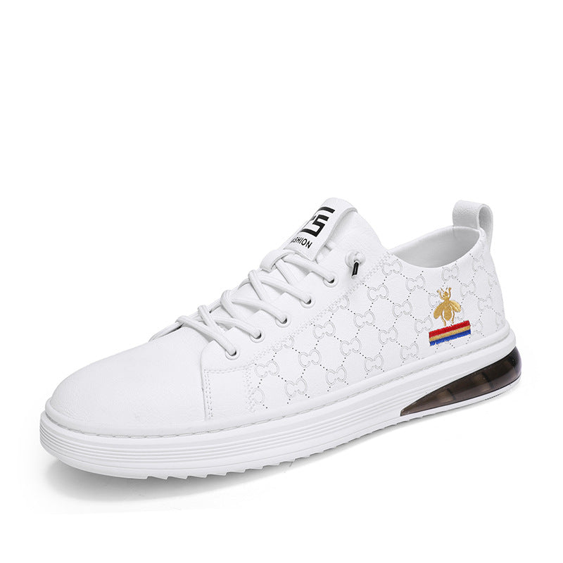 Men's White Soft Versatile Genuine Sports Style Men's Shoes