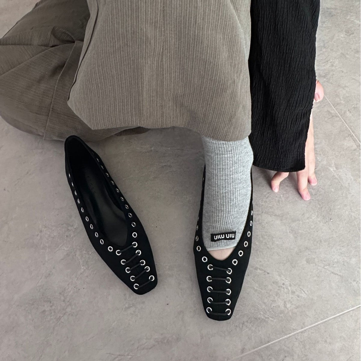 Women's Flat Bottom Small Single-layer Autumn One Pedal Loafers