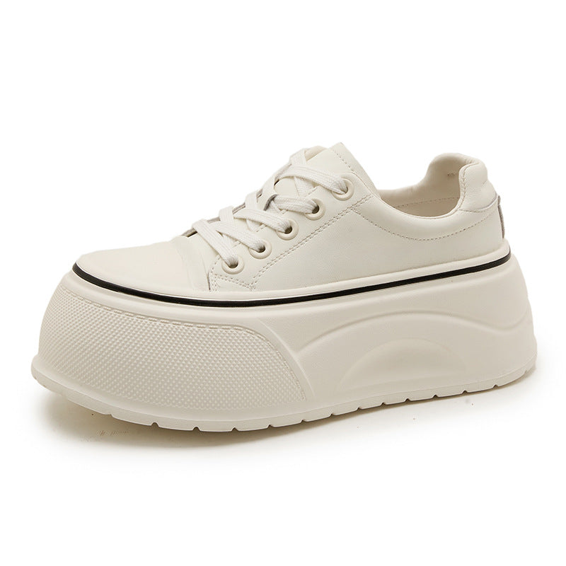 Women's Platform Small Heightened Single-layer Thick-soled Board Women's Sports Shoes
