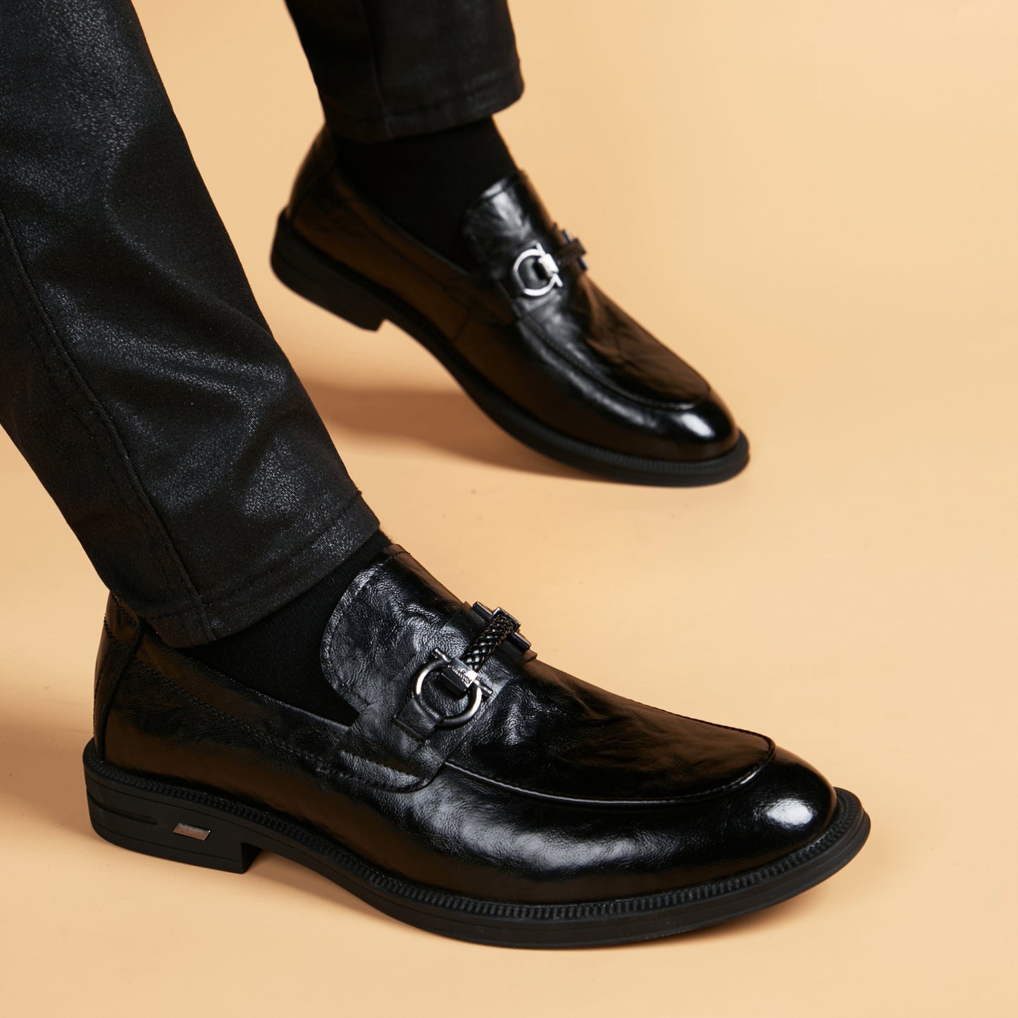Men's Four British One Pedal Breathable Trendy Korean Style Men's Shoes