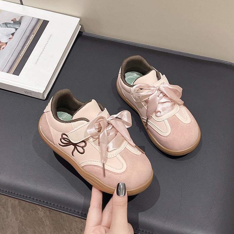 Princess Korean Style Versatile For Middle Kid's Sneakers