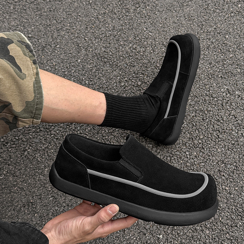 Fashion Trend Retro Daily Commute Leisure Slip-on Loafers/doug Shoes