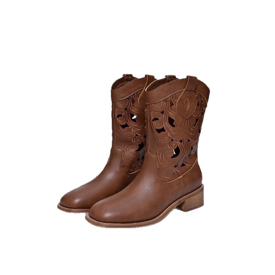 Miss Warren Summer Hollow Western Cowboy Women's Leather Boots