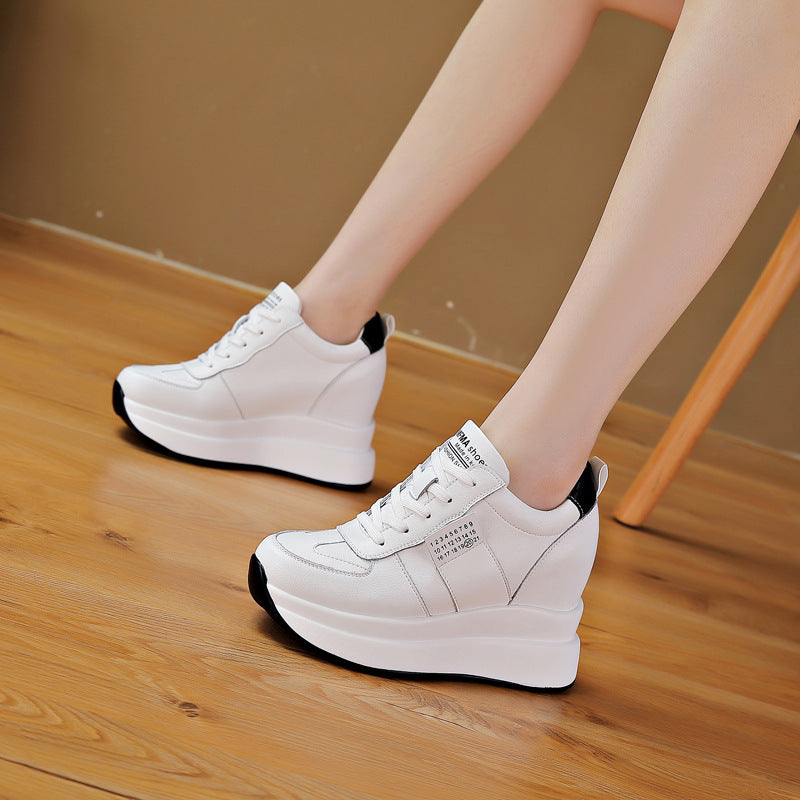 Women's Trendy Sunday Autumn Invisible Elevated Thick Sole Height Women's Casual Shoes
