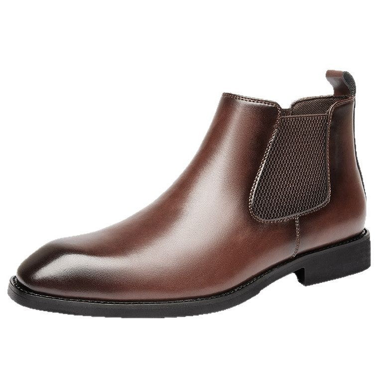 Men's Martin Retro Business Square Toe British Chelsea Boots