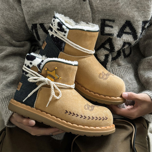 Women's & Men's Hu Di Denim Lovers Wild Warm Boots