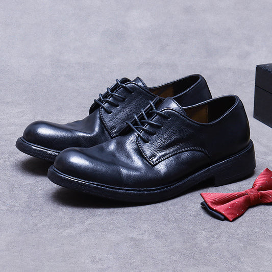 Men's Big Promotion Genuine Sole Handmade Good Year Light Luxury Men's Business Leather Shoes