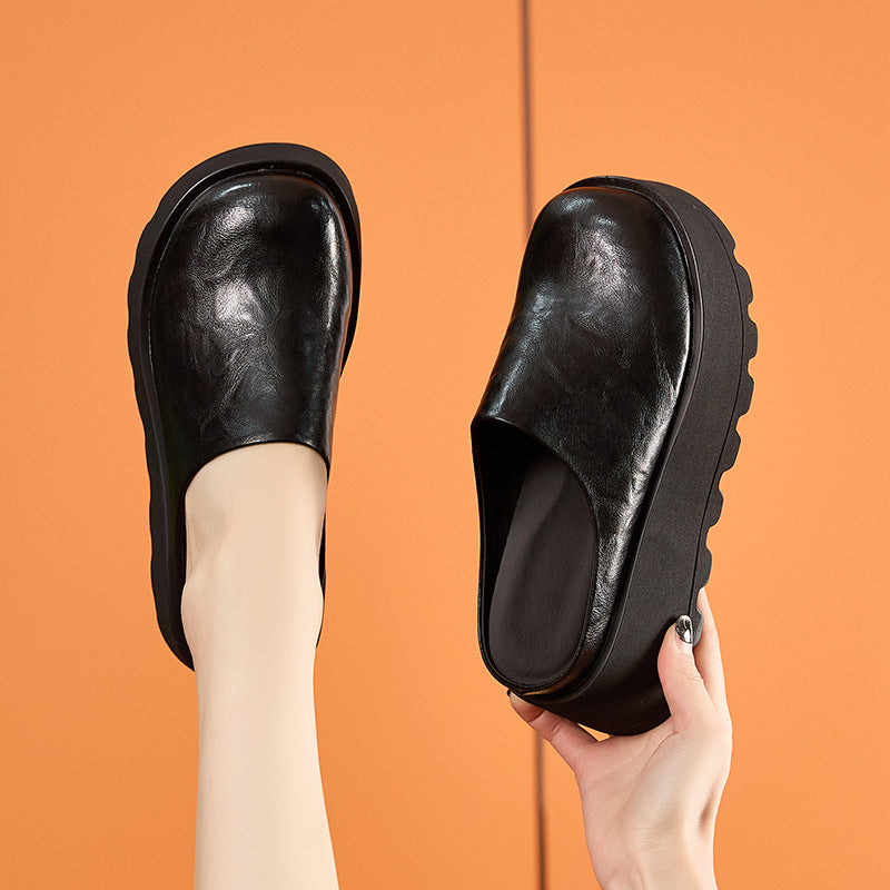 Women's Outer Wear Closed Toe Half Small Sandals