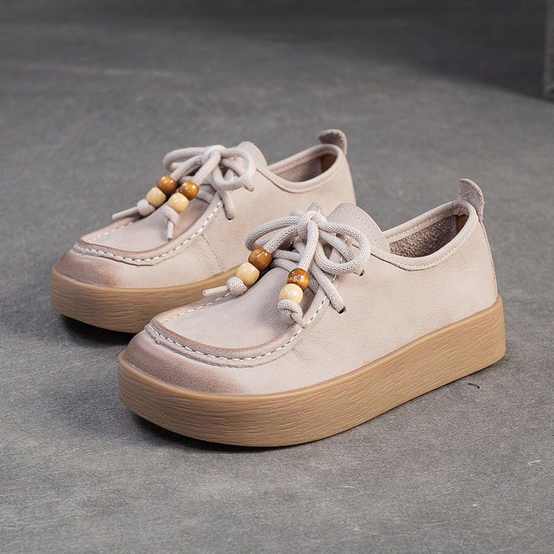 Women's Retro Style Platform Comfortable Commuter Western Men's Shoes