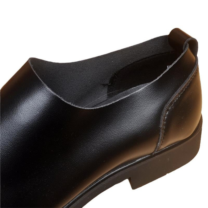 Men's Breathable Soft Bottom Comfortable Height Increasing Insole Men's Business Leather Shoes