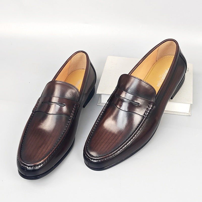 Male Soft Bottom Surface Lazy Without Shoelaces Men's Casual Shoes
