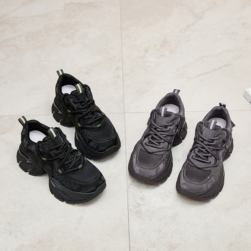 Women's Dad Female Platform Height Increasing Insole Sneakers