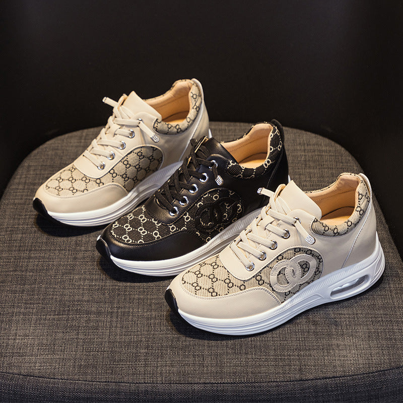 Women's Insole Spring Korean Style Thick Bottom Breathable Casual Shoes