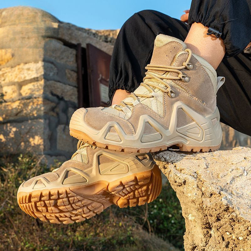 Women's & Men's Desert Mountaineering Hiking Wearable Fashion Martin Outdoor Waterproof Boots