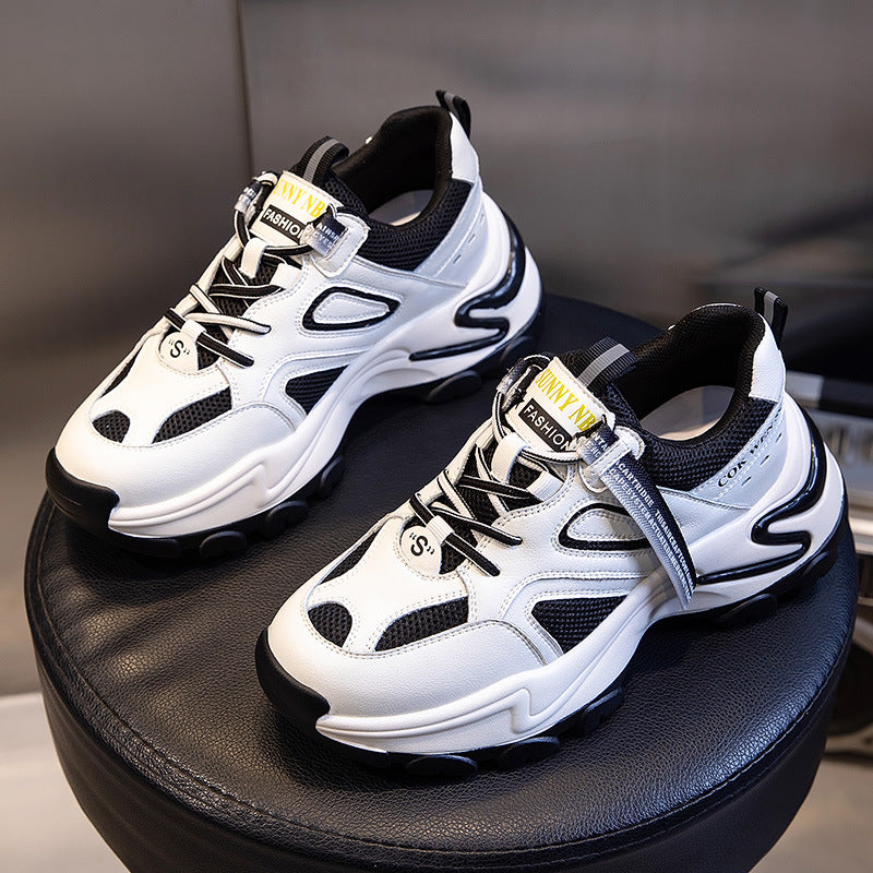 Women's Authentic Clunky Spring Platform Running Elevator Wild Casual Shoes