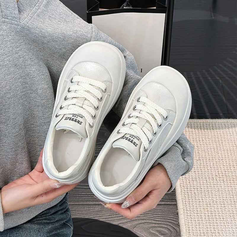Women's Platform White Big Toe Spring Korean Sneakers