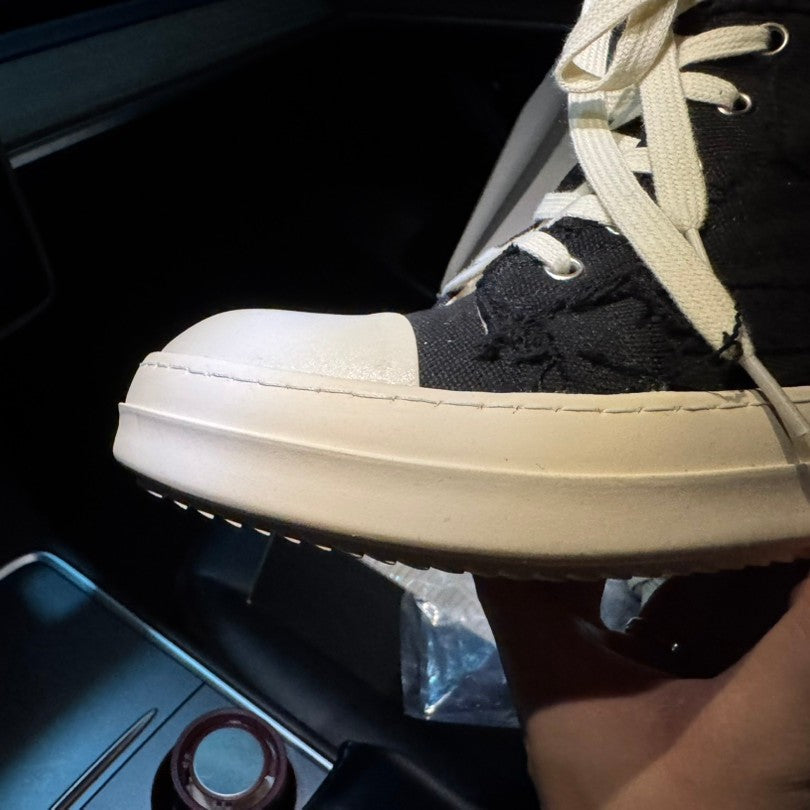 Women's & Men's Milk Fragrance Board Breathable Distressed Beggar Height Canvas Shoes