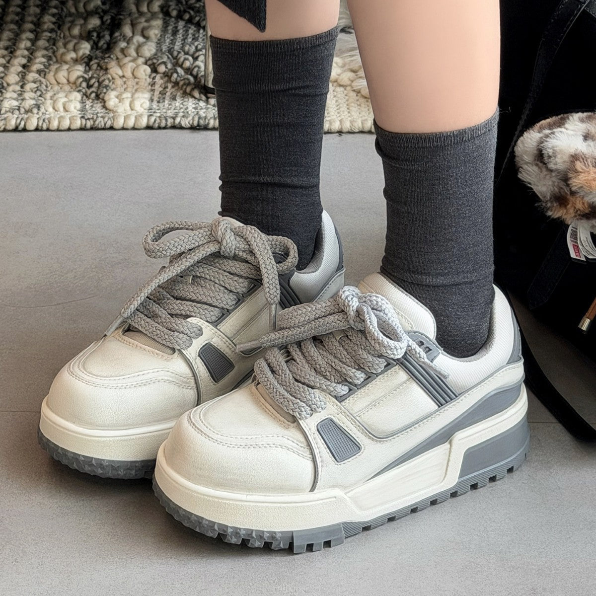 Women's Thick-soled Spring Versatile Height Increasing Comfortable Warm Leisure Board Women's Sports Shoes