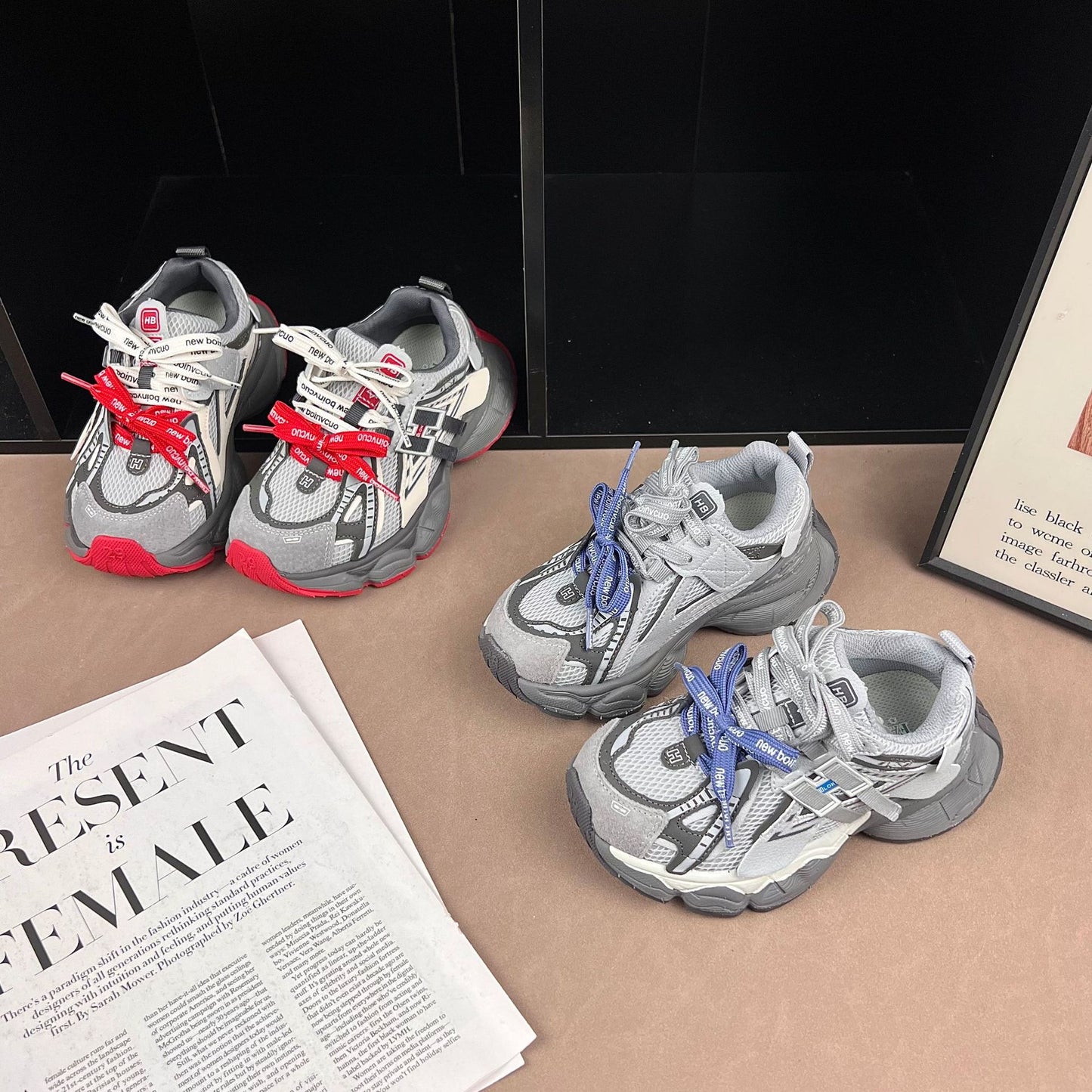 Children's Now Spring Boys Breathable Light Bottom Sneakers