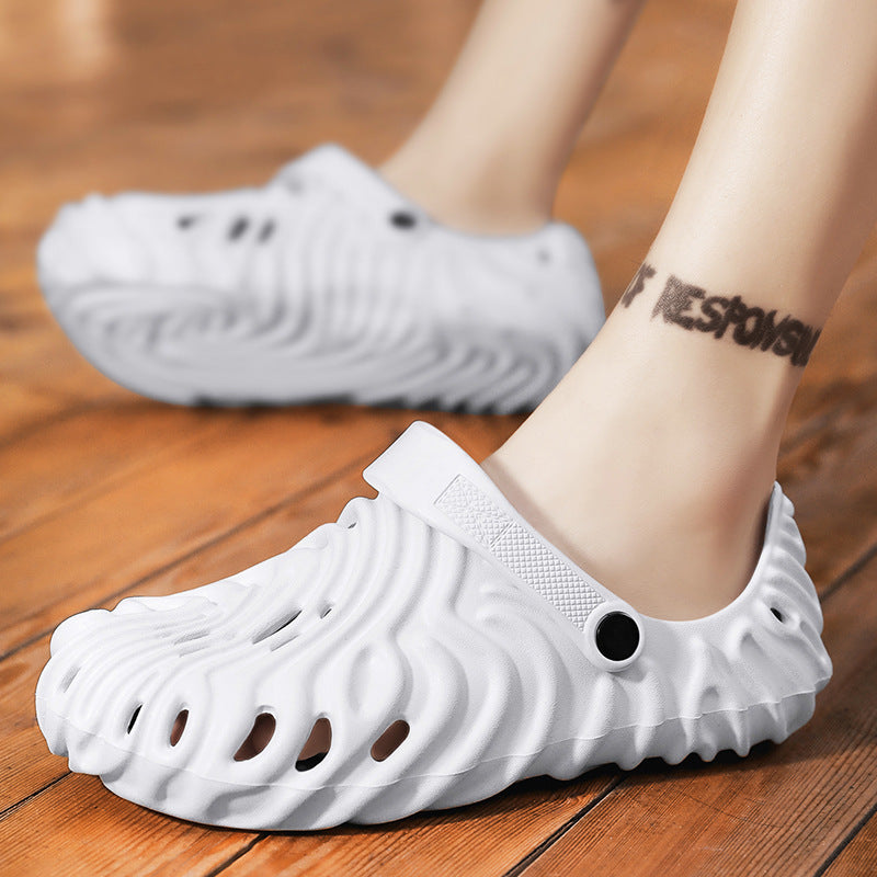 Men's Hole Plus Size Couple Fashion Closed Sandals