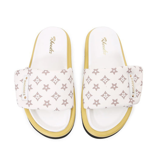 Women's Platform V Home Presbyopic Adjustable Velcro Flat Flip-flops Slippers