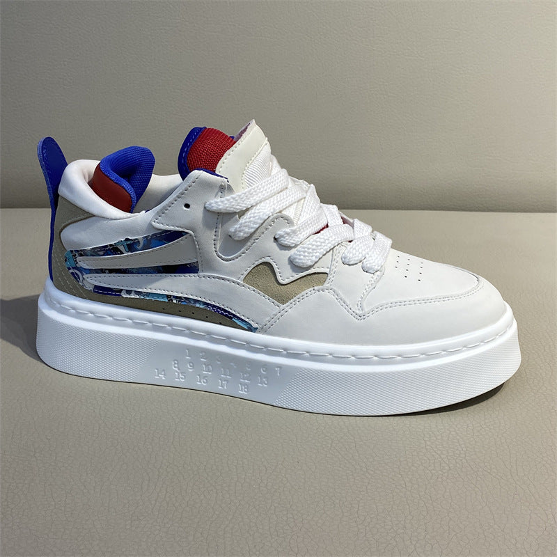 Men's Summer Breathable White Trendy Joker Board Men's Shoes