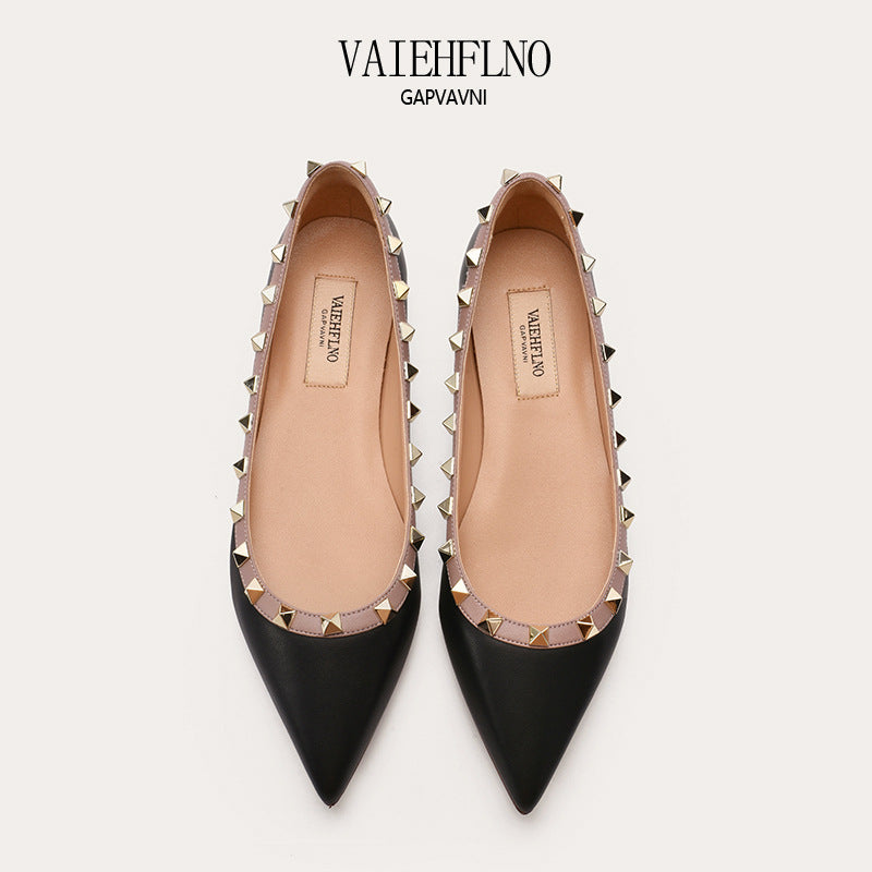 Female Temperament Patent Low-cut Fairy Boat Casual Shoes