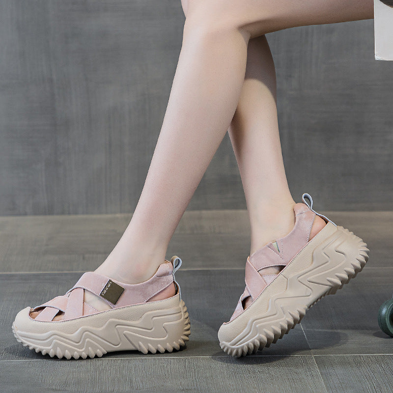 Women's Dad Summer Versatile Korean Style Thick Bottom Women's Casual Shoes