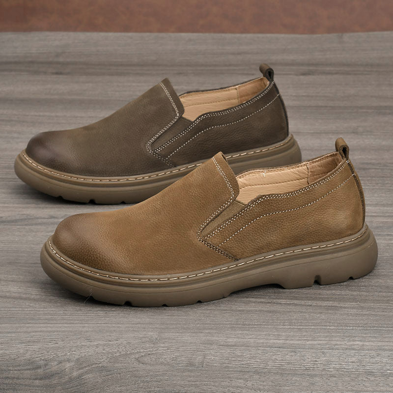Men's Cowhide Slip-on Summer Daily Commuting Easy Men's Shoes