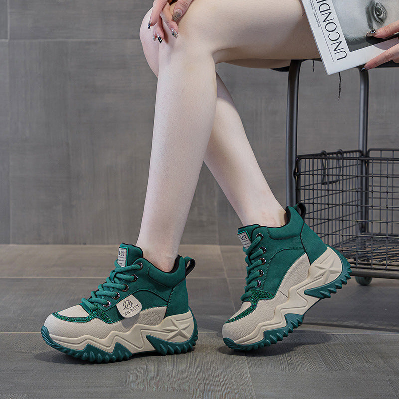 Authentic Versatile Thick Bottom Sports Leisure Women's Casual Shoes