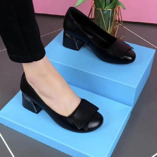 Women's Round Toe Shallow Mouth Flat Soft Bottom Women's Fashion Shoes