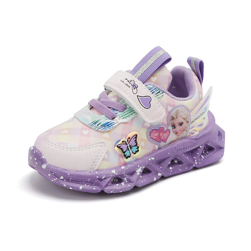 Children's Aisha Princess With Light Soft Bottom Kid's Sneakers