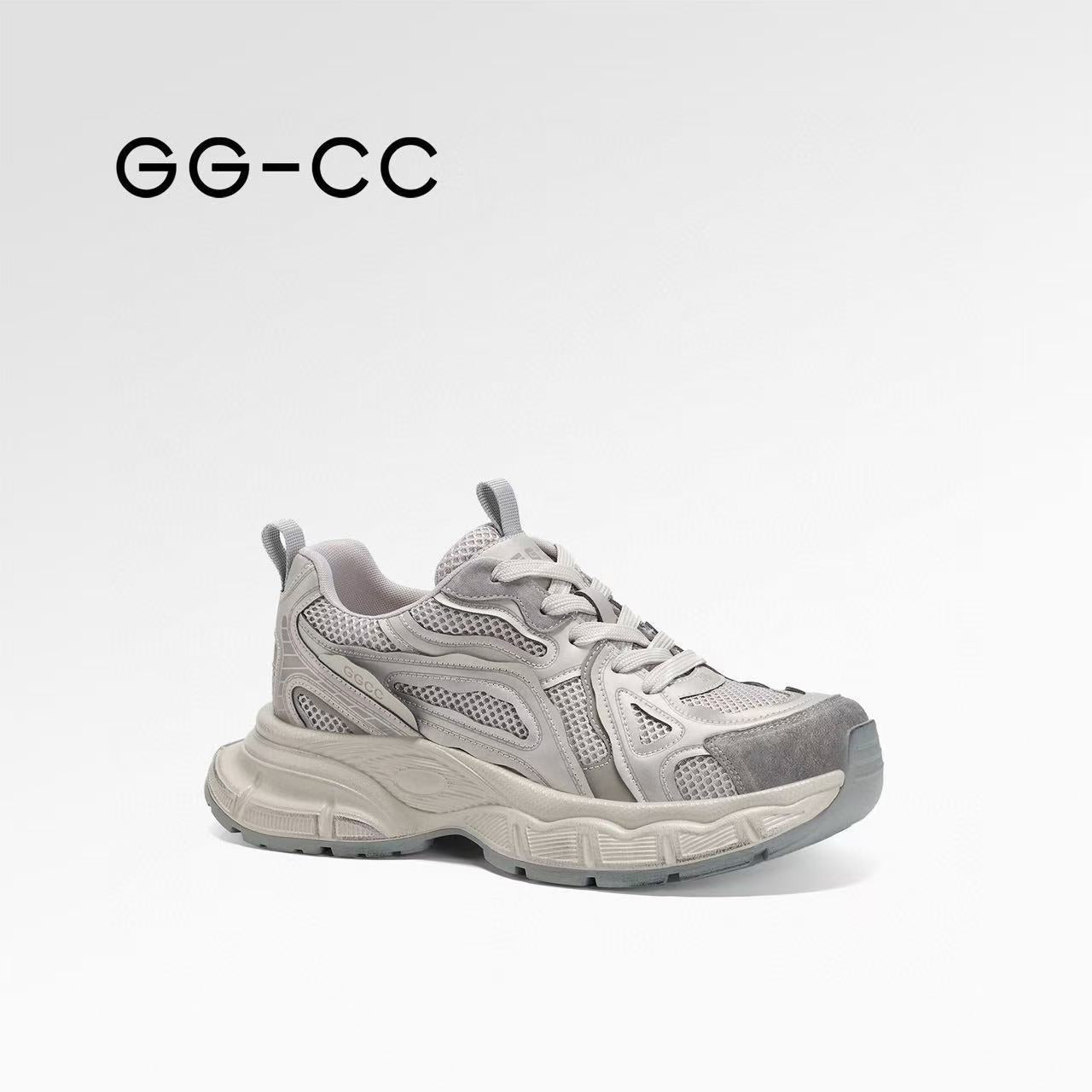 Women's Retro Fashion Platform Dad Height Increasing Brushed Distressed Women's Shoes