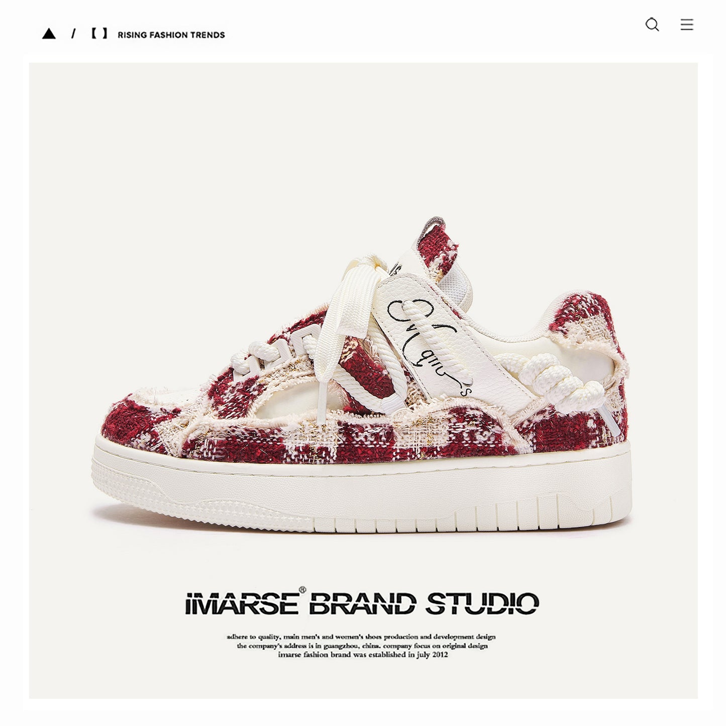 Women's & Men's Bread Red Original Life Classic Style Men's Shoes