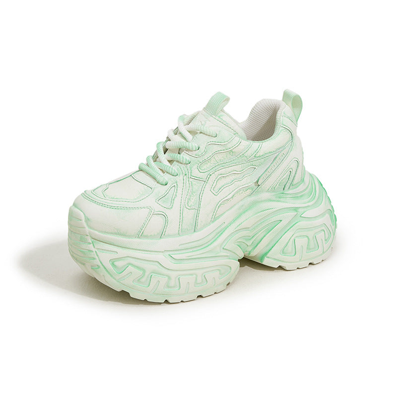 Women's Dad Spring Fashionable Retro Height Increasing Women's Shoes