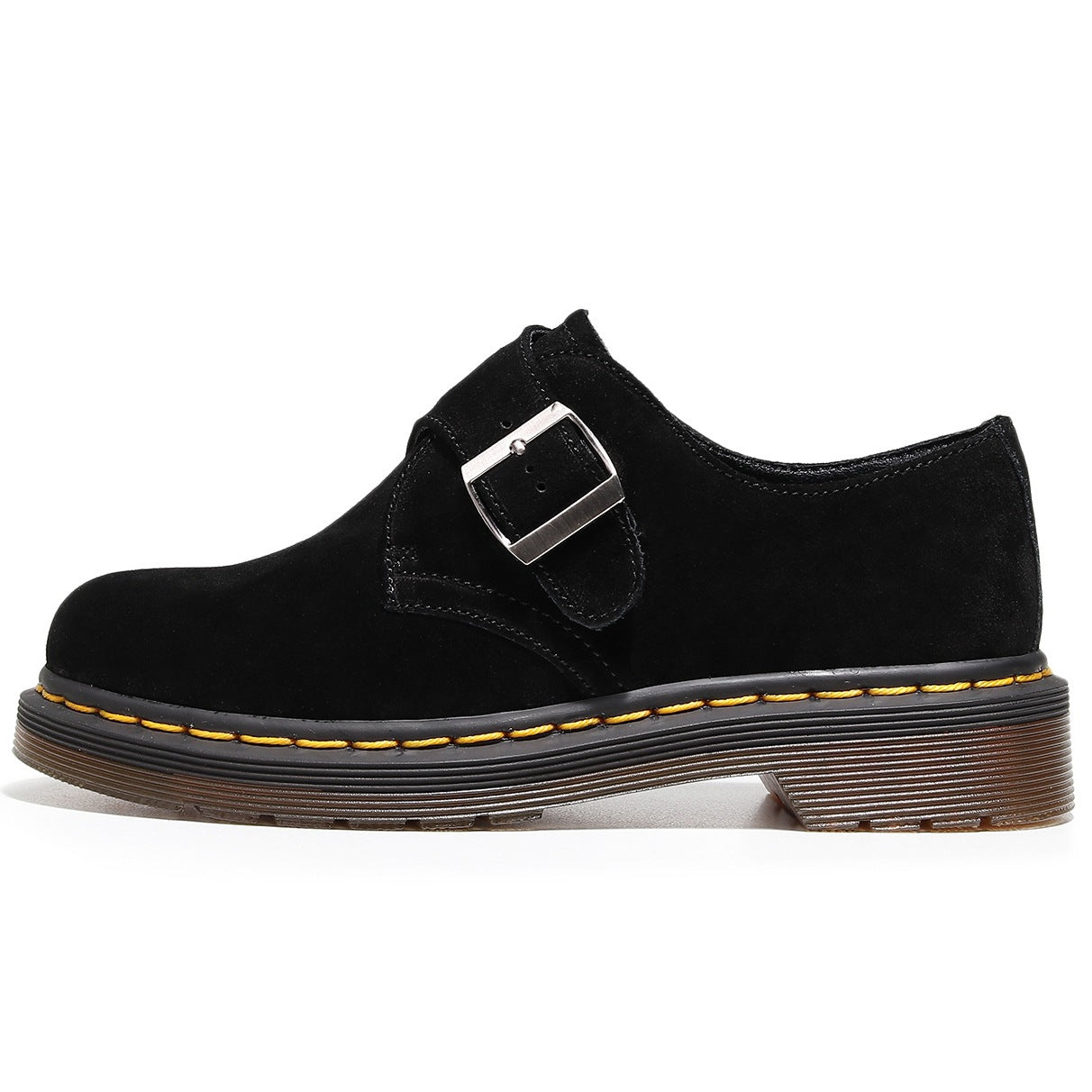 Women's & Men's Suede Genuine British Style Buckle Ankle Women's Casual Shoes