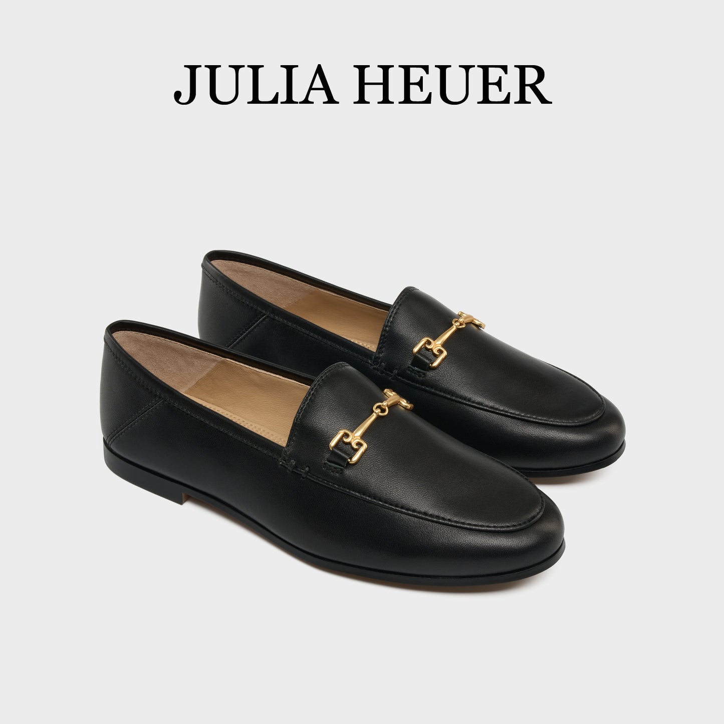 Women's Julia Hull Gold Hoop Buckle Some Two-way British Women's Fashion Shoes